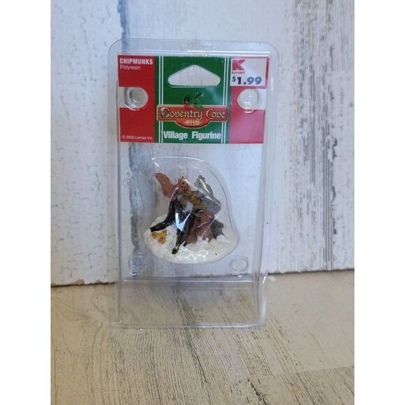 Lemax Chipmunks 2003 Coventry Cove squirrels Village accessory Xmas - Picture 1 of 6